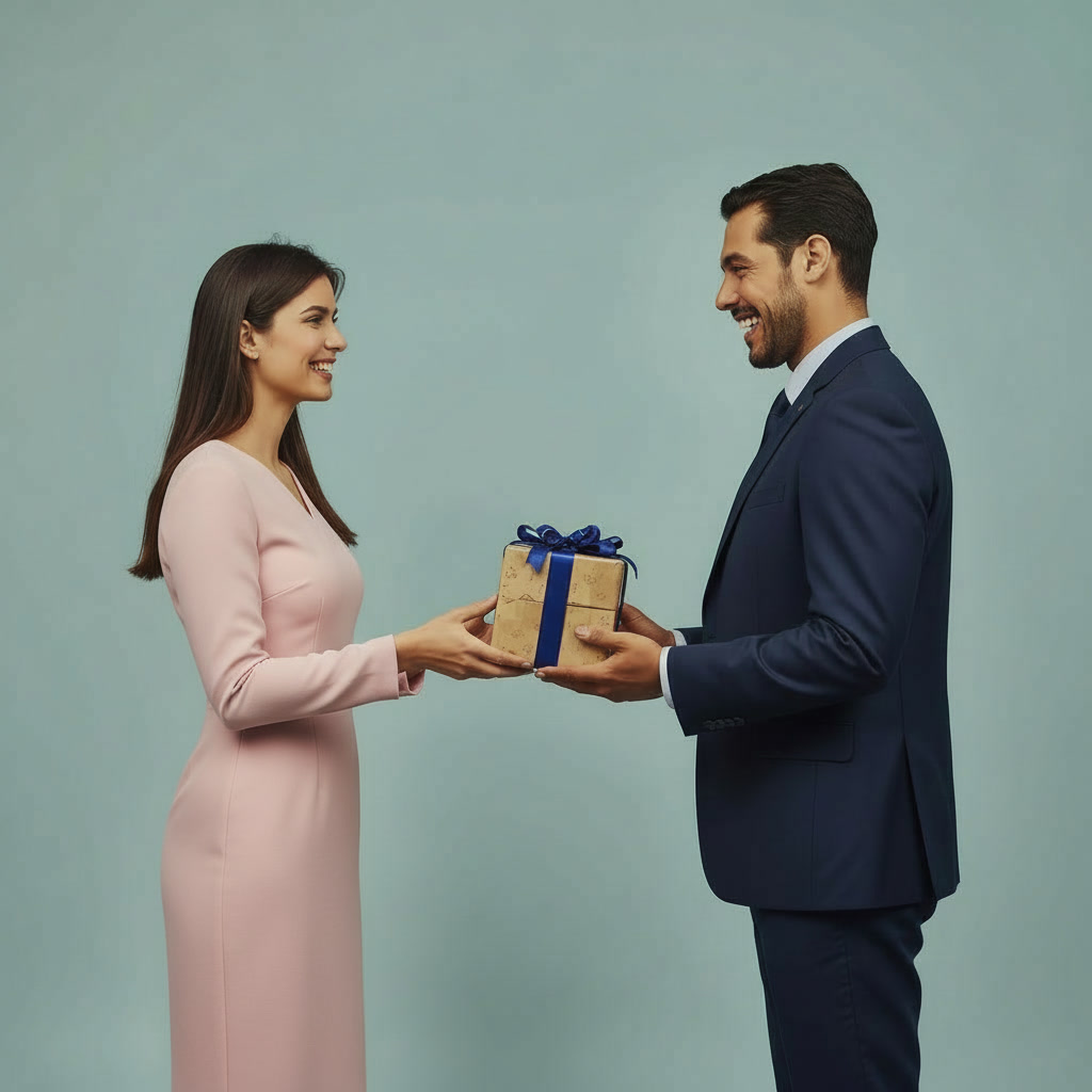 Pakiet upominków firmowych przygotowany do kampanii